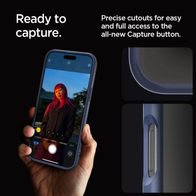 10. Spigen Ultra Hybrid-Hülle für iPhone 16 Pro Max – blau