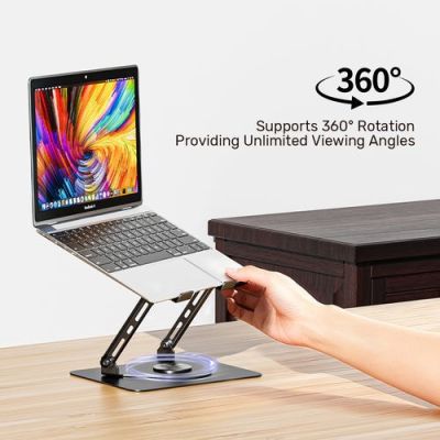 5. UNITEK OT1098AGY01 Laptopständer, Notebook- und Tablet-Ständer, Silber, 43,9 cm (17,3 Zoll)