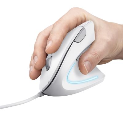 5. TRUST Verto ERGO vertikale ergonomische weiße Maus