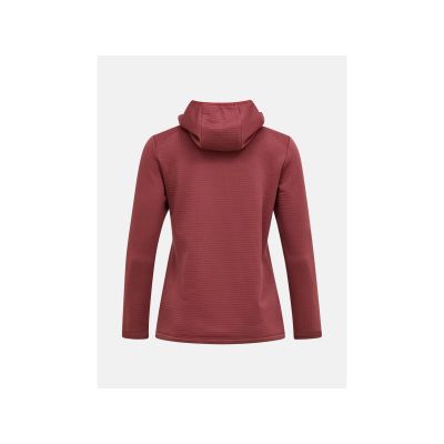 2. PEAK PERFORMANCE W Trail Polartec Power Grid Zip Hoodie für Damen, rot