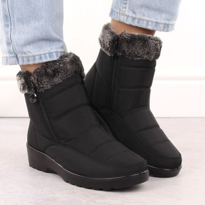 10. Damen-Schneestiefel mit Fellfutter, schwarz, Vinceza 86231