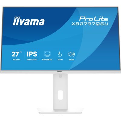5. iiyama ProLite XB2797QSU-W1 Computermonitor 68,6 cm (27") 2560 x 1440 px Quad HD LED Weiß