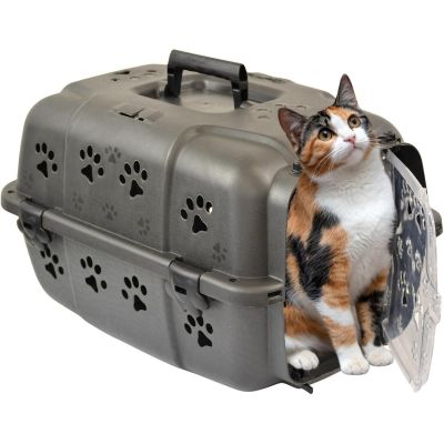 15. Haustiertransportbox 48 x 32 x 30 cm – Schwarz