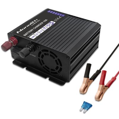 9. QOLTEC Ladegerät für Monolith LiFePO4-, AGM-, Gel- und SLA-Batterien | 10 A | 12 V