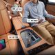 5. Joyroom JR-CCL07 3-in-1 Autoladegerät mit integriertem einziehbarem Kabel - Dunkelgrau