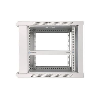 5. Extralink EX.8581 Rack-Schrank (400 mm / 600 mm / 600 mm; Wandmontage; aufklappbar; 19 Zoll; grau)