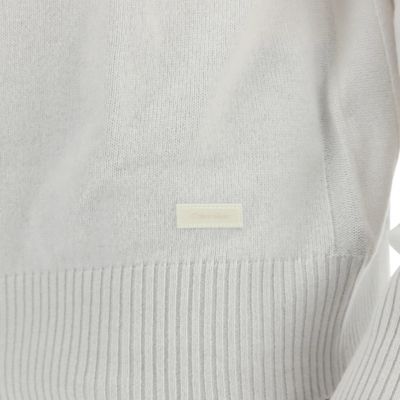 8. Calvin Klein Wollpullover M K10K111954 weiß