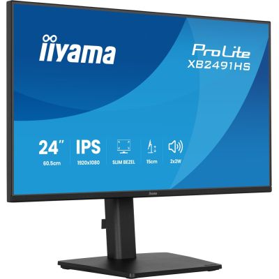 5. iiyama ProLite XB2491HS-B1 Computermonitor 60,5 cm (23,8") 1920 x 1080 px Full HD LCD Schwarz