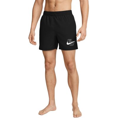 Nike Logo Lap 5" Volley Badeshorts, schwarz, NESSG574 001