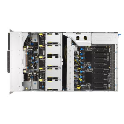 6. Asus Rack-Plattform (4U) ESC8000A-E13P AMD EPYC 9005 (8xNVMe, 2xM.2, 2x10Gbe, IPMI, 3200W)