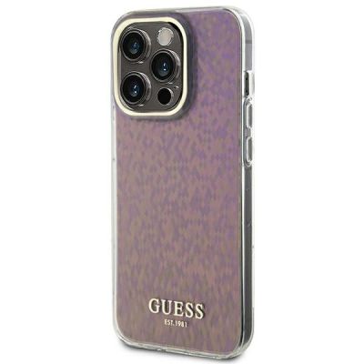 2. Guess GUHCP15XHDECMP iPhone 15 Pro Max 6,7" rosa/rosa Hardcase IML Faceted Mirror Disco Iridescent