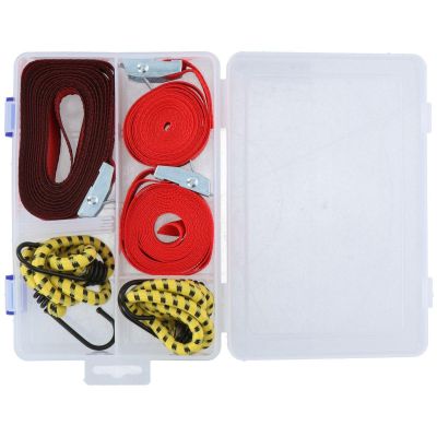 6. Transport-Spanngurt mit Spanner und Gummi, 5 Stück, Dunlop