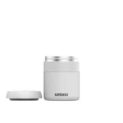 8. Kambukka Bora Lunch-Thermoskanne 600 ml, Kreideweiß