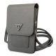 Guess Handtasche GUWBSATMGR grau / graues Saffiano-Dreieck