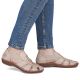 6. Beige Damen-Ledersandalen Rieker M1679-60