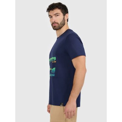 5. Herren-T-Shirt mit Aufdruck, regulär, Größe 4F 4FRAW25TTSHM3378-31S