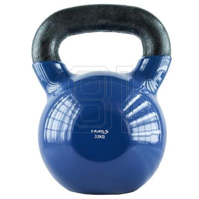 19. HMS KNV32 BLUE vinylbeschichtete Kettlebell aus Gusseisen 