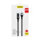 5. Dudao USB Type C - Lightning Kabel Schnellladung PD 20W 1m Schwarz (L7MaxL)