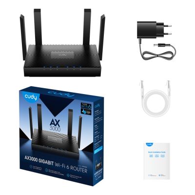 7. CUDY WR3000 LAN Gigabit AX3000 WiFi 6 Mesh-Router