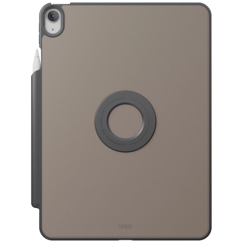 4. Uniq Rovus Snapmount magnetische, um 360 Grad drehbare, abnehmbare Hülle für iPad 11" 2025 / iPad 10,9" 2022 (10. Generation) – Grau