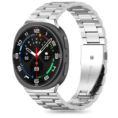 Tech-Protect Edelstahlarmband für Samsung Galaxy Watch 40/44/46 mm - Silber