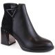 14. D&A S.Barski Premium Collection W OLI238 schwarze isolierte Stiefeletten mit dekorativem Absatz
