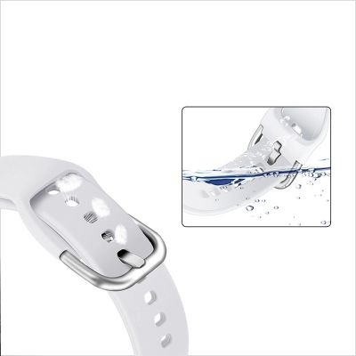 3. Silikonarmband TYS Band für Samsung Galaxy Watch 40 / 41 / 42 / 43 / 44 mm - dunkelblau
