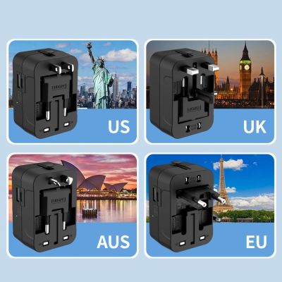 7. Tech-Protect TA300 Reiseadapter EU / UK / AU - Schwarz