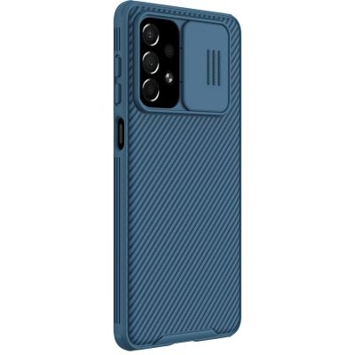 6. Nillkin CamShield Pro Case Gepanzerte Hülle Kameraschutz für Samsung Galaxy A73 Blau