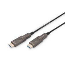 Digitus Hybrid 4K AOC HDMI-Glasfaserkabel mit 10 m abnehmbarem Stecker