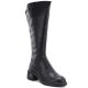 10. Schwarze Damen-Ankle-Boots aus Leder, Vinceza FIO27-67056