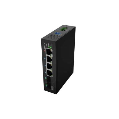 2. LANBERG ILGE-4P-2S-90 LIGHT INDUSTRIAL POE 1XBT 3XAT 2XSFP DIN GIGABIT ETHERNET Switch