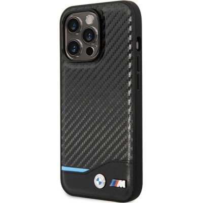 2. BMW Leder-Carbon-Hülle für iPhone 13 Pro Max – Schwarz