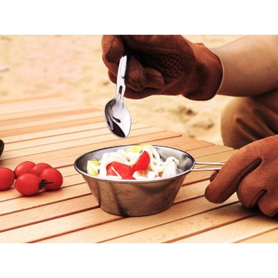 8. Reisebesteck-Set aus Titan – Löffel + Gabel – NexTool NE20133