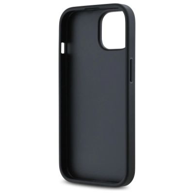 7. DKNY Quilted Stack Logo iPhone 14 Hülle – Schwarz