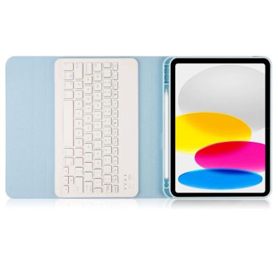 5. Tech-Protect SC Pen + Tastaturhülle mit Tastatur für iPad 10,9" 2022 - Hellblau
