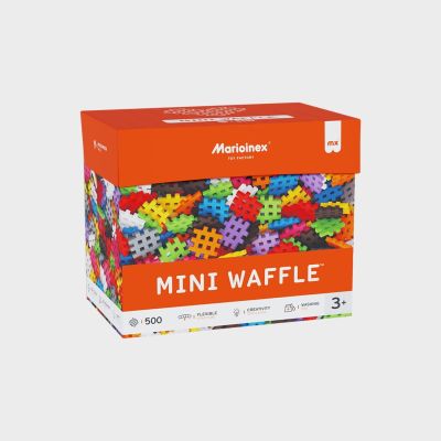 Marioinex Mini-Waffel-Bausteine, 500 Teile, Pastell