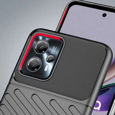 6. Thunder Case Hülle für Motorola Moto G13 Silikon Armor Case schwarz