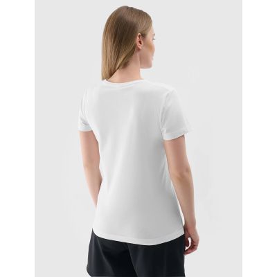2. Damen Slim T-Shirt mit Aufdruck 4F 4FRSS24TTSHF2499-10S