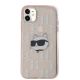 3. Karl Lagerfeld IML Choupette Head & Monogram Hülle für iPhone 11 / Xr – Rosa