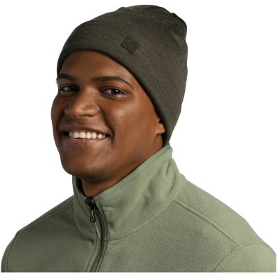 Mütze BUFF MERINO HEAVYWEIGHT BEANIE SOLID BARK one size