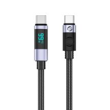 Orico LDC2C USB-C – USB-C PD 100W Kabel mit LED-Anzeige, 480 Mbit/s, 3 m – Schwarz