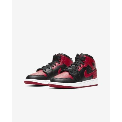3. Air Jordan 1 Mid Banned GS Retro-Schuhe - 554725-074