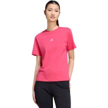 adidas Essentials Damen-T-Shirt mit kleinem Logo, pink, KF8395