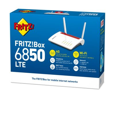 8. FRITZ!Box 6850 LTE WLAN-Router Gigabit Ethernet Dualband (2,4 GHz/5 GHz) 4G Weiß