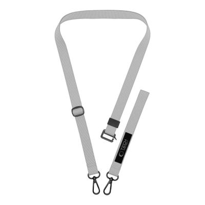 3. Tech-Protect C6S Langes Lanyard für Handys - Grau