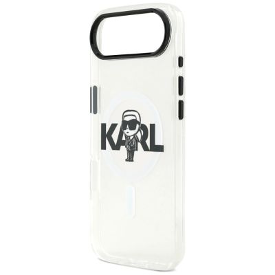 6. Karl Lagerfeld IML Karl Sketch Logo MagSafe Hülle für iPhone 17 Air - Transparent