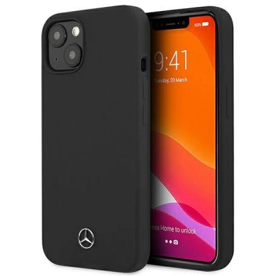 Mercedes Silicone Line Case für iPhone 13 mini - Schwarz