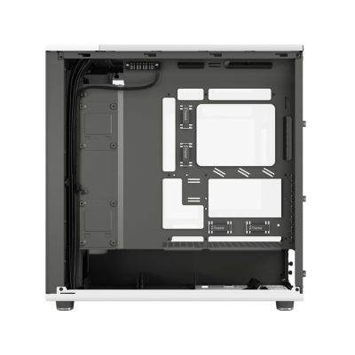 7. Fractal Design North XL RC Chalk TG Transparentes Gehäuse, Midi-Tower, ATX, gehärtetes Glas – Weiß