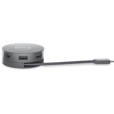 6. DELL DA305 Kabelgebundener USB 3.2 Gen 2 (3.1 Gen 2) Typ-C Silber